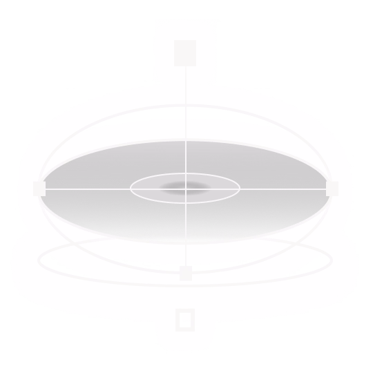 Circular abstract design depicting the centralisation and focus Musician OS provides.