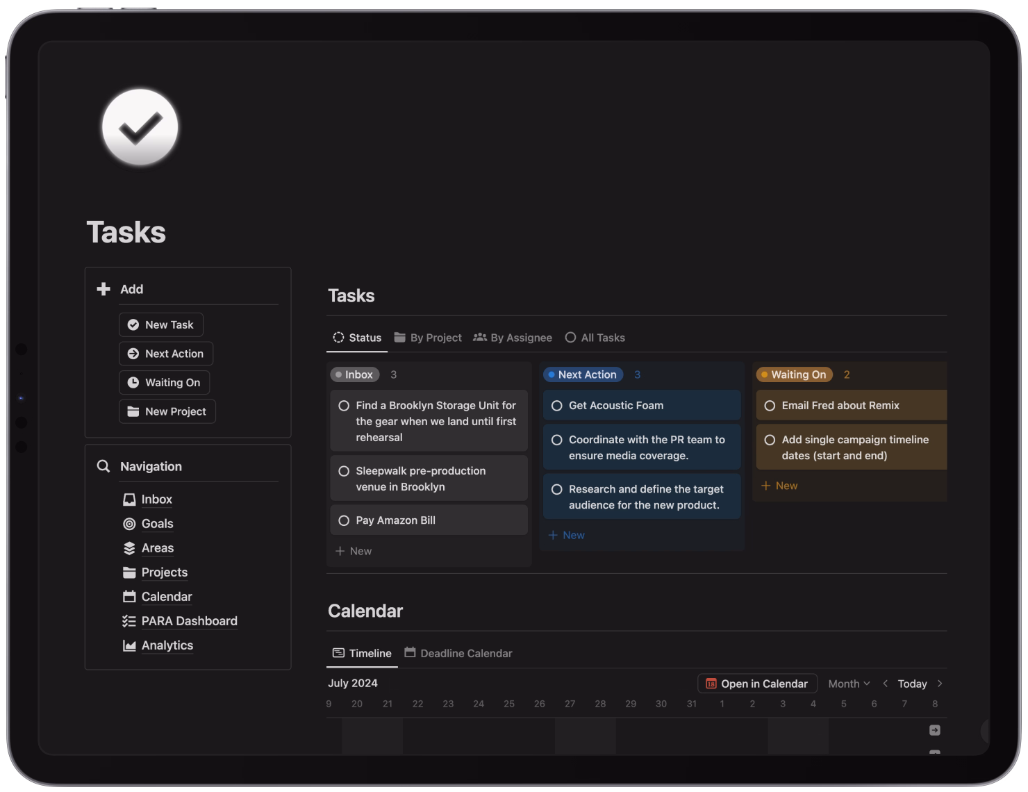 Tasks